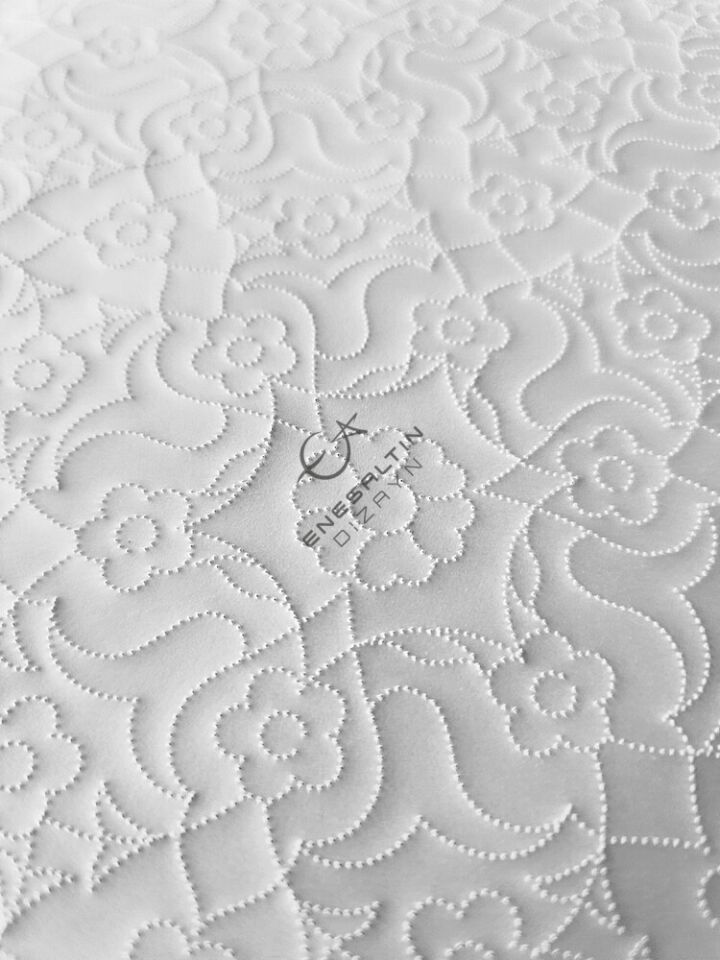 Şablon Desen 40x33 cm. - Birim Tekrarı Sürekli Motif / Ulama Çini Tabak / Karo Deseni