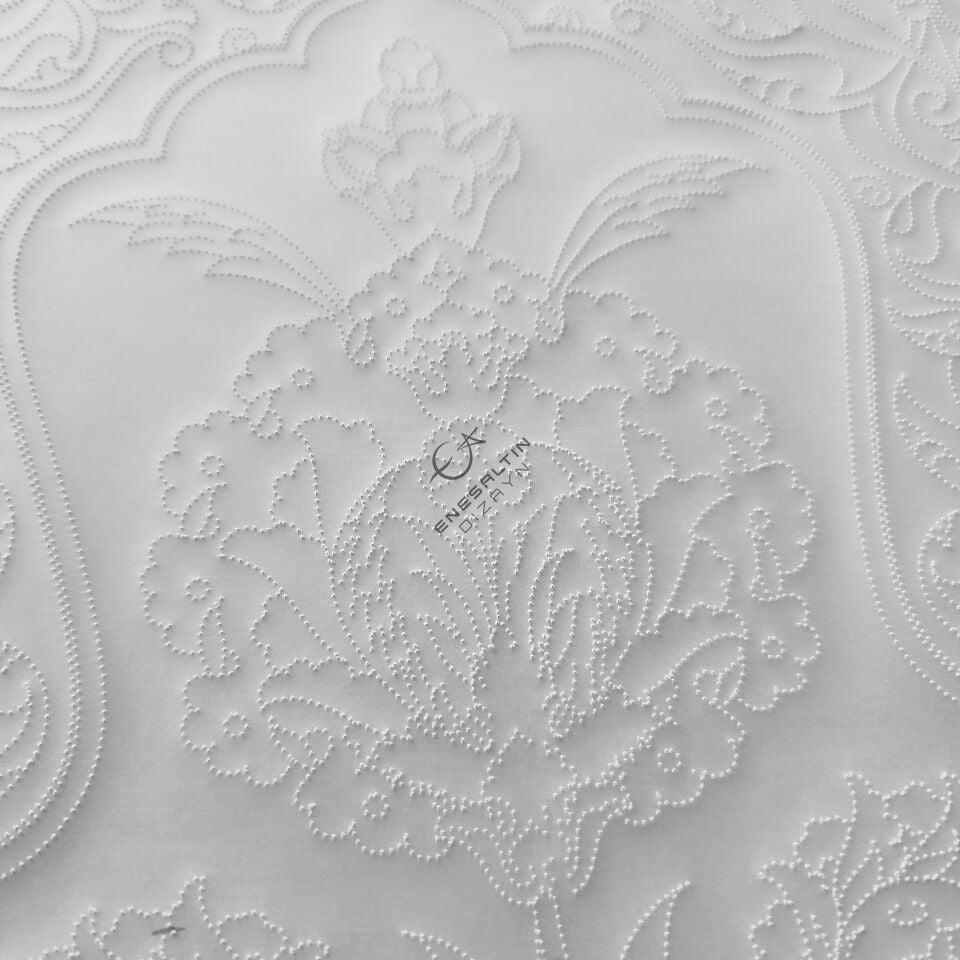 Şablon Desen 20x100 cm. - Maxi Boy Bitkisel Hatayi Vazo Motifli Çini Karo Deseni