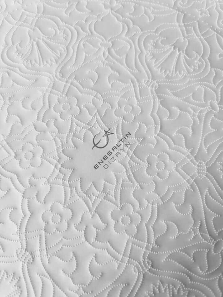 Şablon Desen 25 cm. - Rumi Karanfil Motifli Çini Deseni