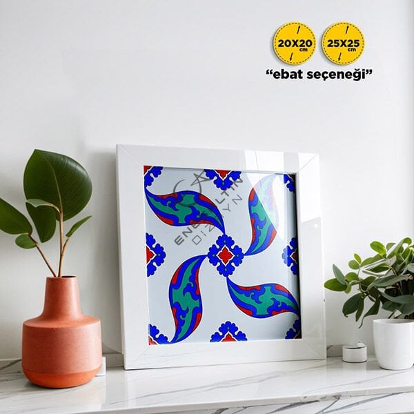 Şablon Desen - Rüstem Paşa Camii Rumi Çini Karo Deseni