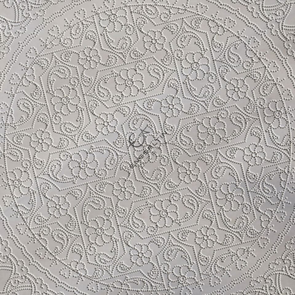 Hazır Şablon 3'lü Desen Seti - Damalı Lotus Rumi Çini Tabak Deseni