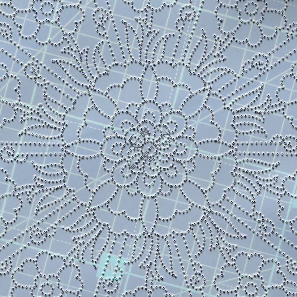 Şablon Desen 18 cm. -  Penç Çarkıfelek Çini Tabak Deseni