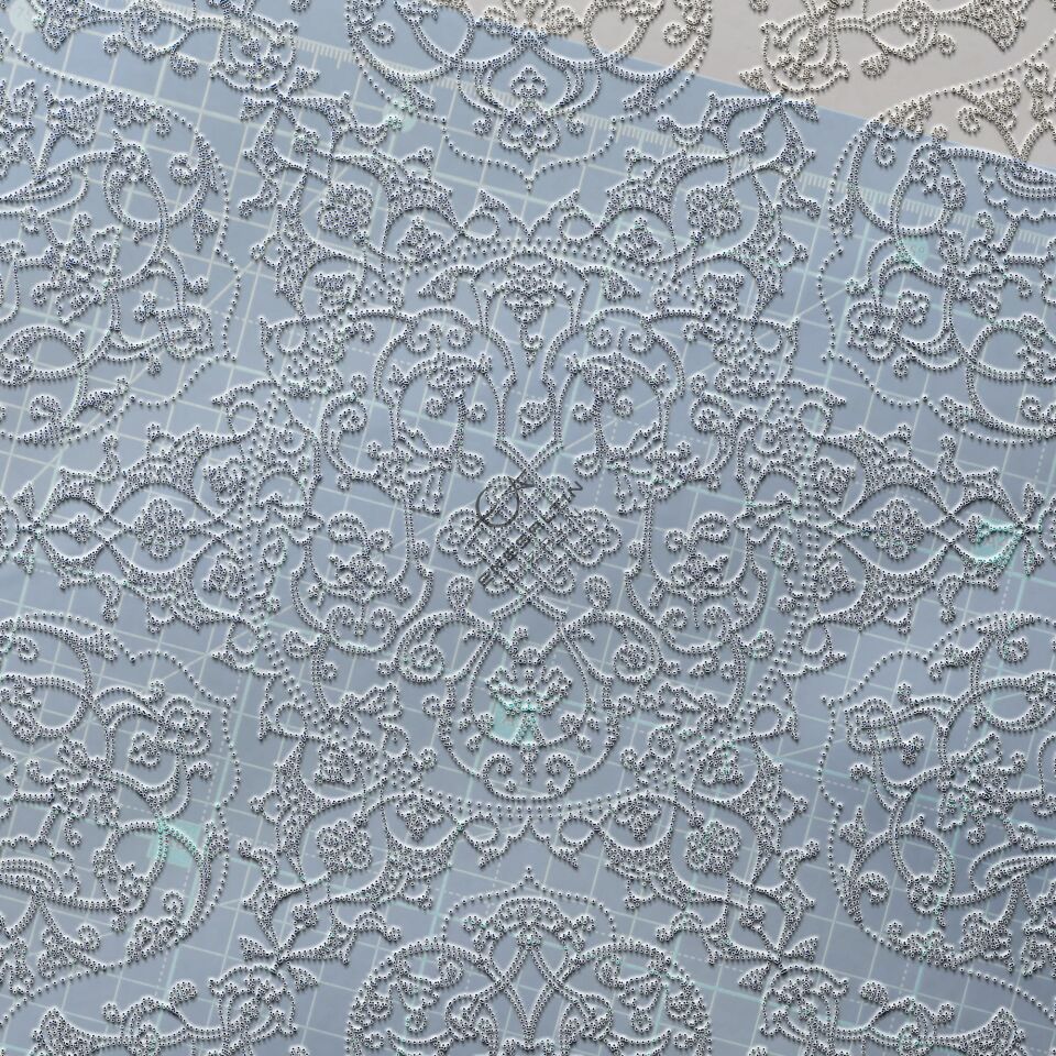 Şablon Desen 40 cm - Baba Nakkaş 1510 Rumi Lotus Motifli Çini Tabak Deseni