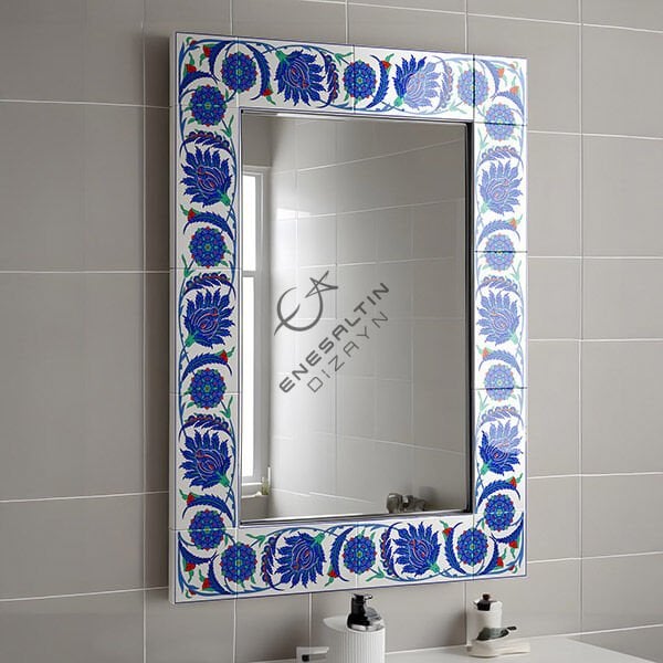 Stencil Pattern 10 x 60 cm. - Mirror Frame Pattern, Hatayi Motif Tile Pattern