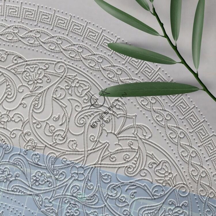 Şablon Desen 40 cm - Baba Nakkaş 1480 Klasik İznik Rumi Hatayi Çini Tabak Deseni