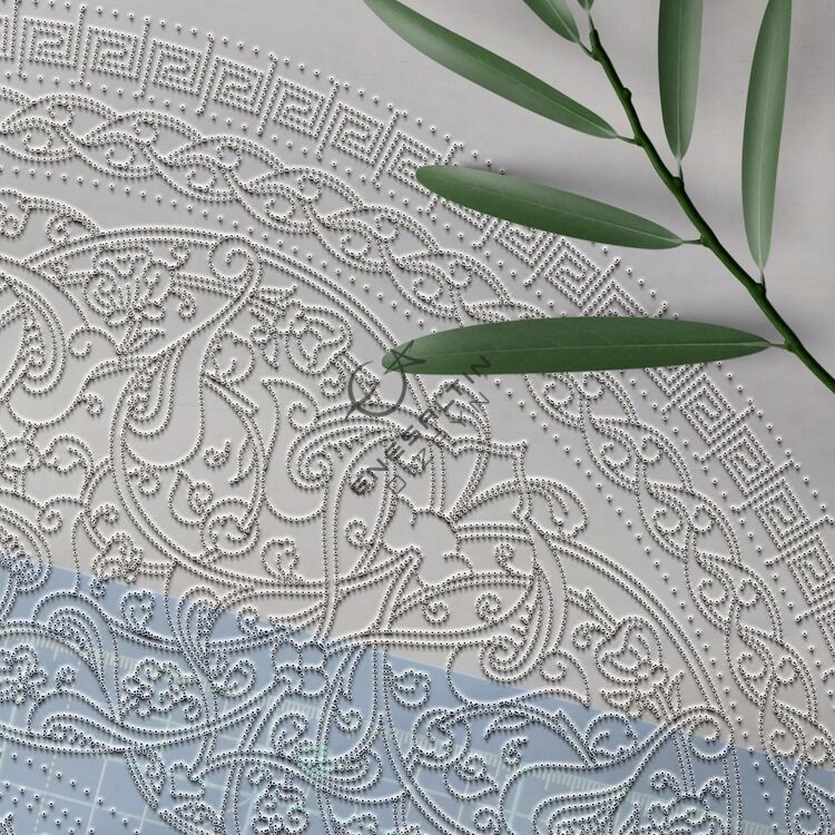 Şablon Desen 40 cm - Baba Nakkaş 1480 Klasik İznik Rumi Hatayi Çini Tabak Deseni