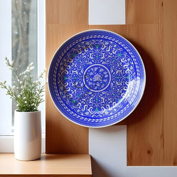 Şablon Desen 40 cm - Baba Nakkaş 1480 Klasik İznik Rumi Hatayi Çini Tabak Deseni