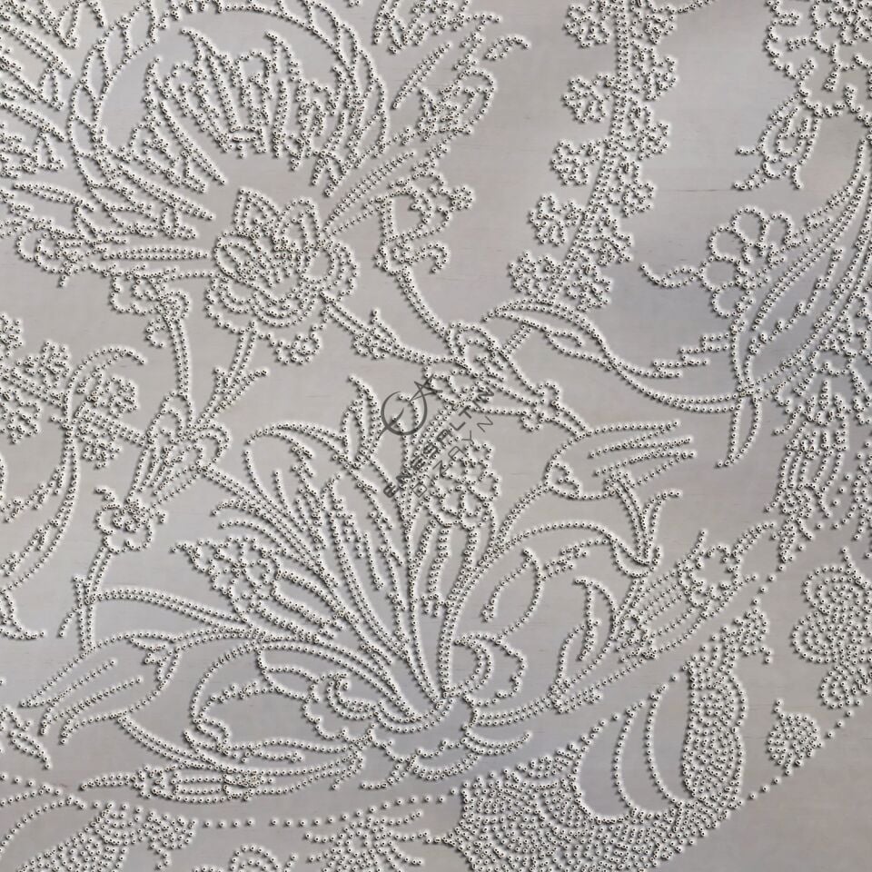 Şablon Desen 30 cm. -  Klasik İznik 1545 Simetrik Sümbül Hatayi Çini Tabak Deseni