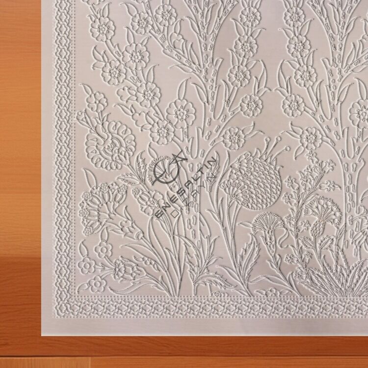 Şablon Desen 60x90 cm. MAXI BOY -  Hasbahçe Hayat Ağacı ve Bitkisel Motifli Pano Deseni