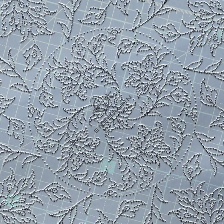 Şablon Desen 40 cm. -  Lotus Çarkıfelek Çini Tabak Deseni