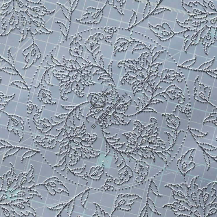 Şablon Desen 40 cm. -  Lotus Çarkıfelek Çini Tabak Deseni