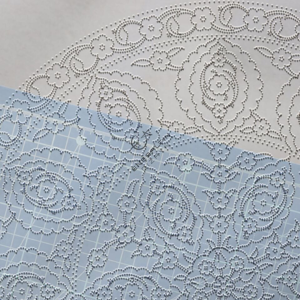 Şablon Desen - Orijinal Klasik İznik Penç Çarkıfelek Çini Tabak Deseni