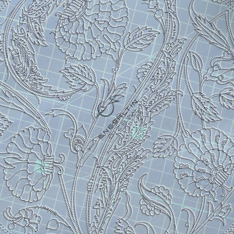 Şablon Desen - İznik 16. yy. 3'lü Gül Kompozisyon Çini Deseni