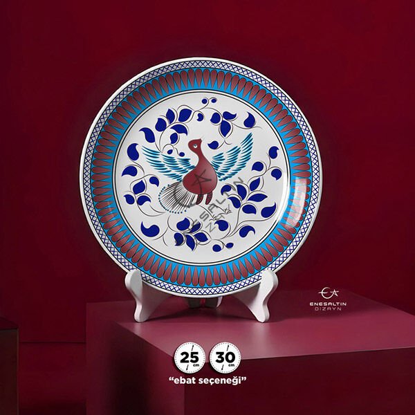 Şablon Desen - Selçuklu Beylikler Dönemi 14. yy. Çini Deseni