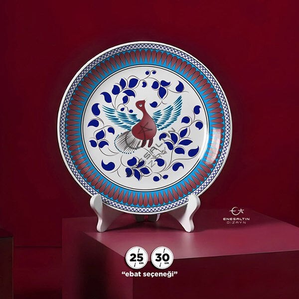 Şablon Desen - Selçuklu Beylikler Dönemi 14. yy. Çini Deseni