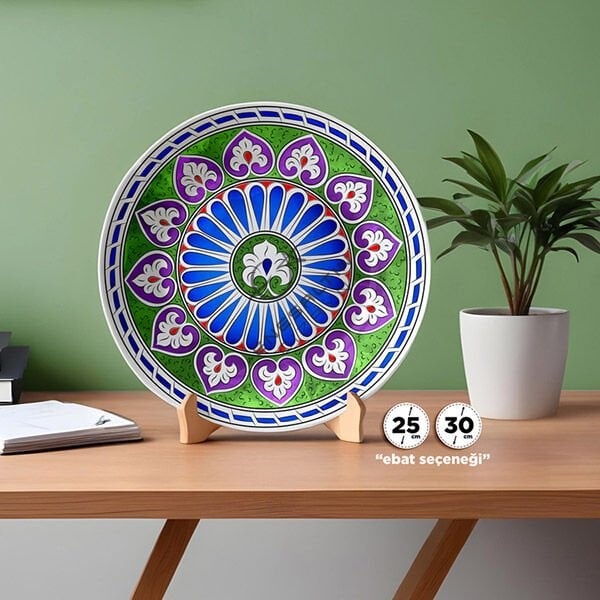 Şablon Desen - Selçuklu Beylikler Dönemi Milet İşi Çini Deseni