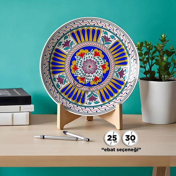 Şablon Desen - Selçuklu Beylikler Dönemi Milet İşi Çarkıfelek Çini Deseni