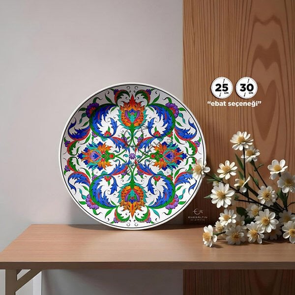 Şablon Desen - Simetrik 4’lü Hatayi - Hançer YaprakÇini Tabak Deseni