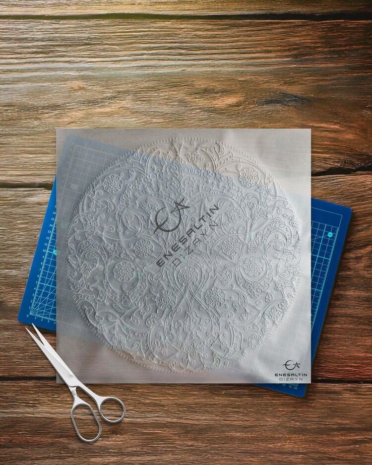 Şablon Desen - Baba Nakkaş 2530 Klasik İznik 15. yy. Lotus Hatayi Çini Deseni