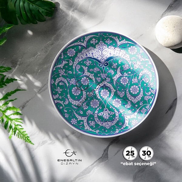 Şablon Desen - Baba Nakkaş 2530 Klasik İznik 15. yy. Lotus Hatayi Çini Deseni