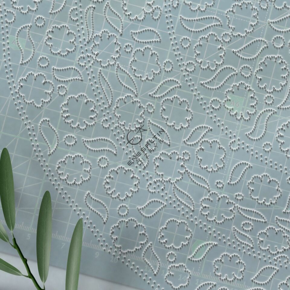 Şablon Desen 30 cm - Bulut / Papatya 15. yy. Klasik İznik Çini Tabak Deseni