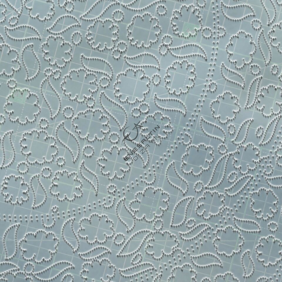 Şablon Desen 30 cm - Bulut / Papatya 15. yy. Klasik İznik Çini Tabak Deseni