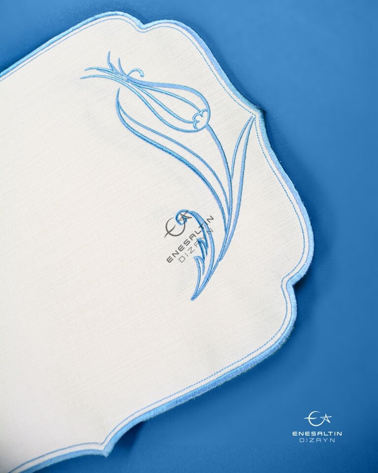 Tulip Embroidered Ceramic Work Pad 33 x 44 cm - 1 Piece