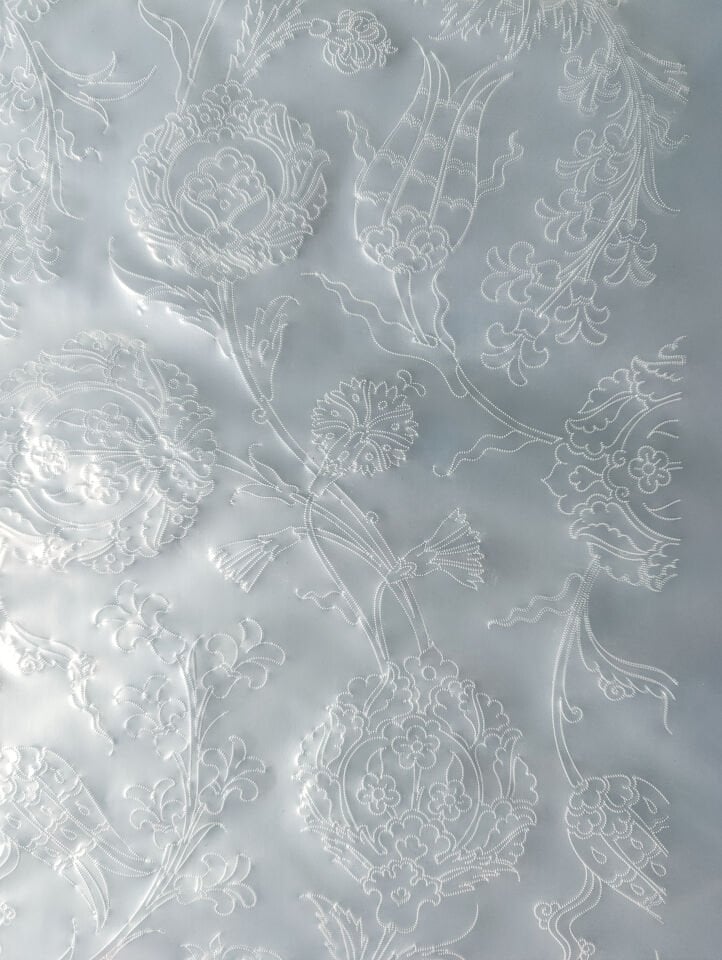 Şablon Desen 40 x 80 cm. - 5 Çeşit Motifli Ulama Çini Deseni