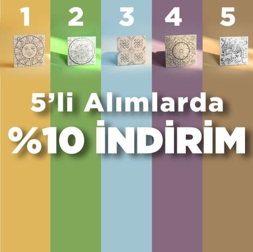 Tahrirli Ürünler Kategorisinde 5'li Alımlarda %10 